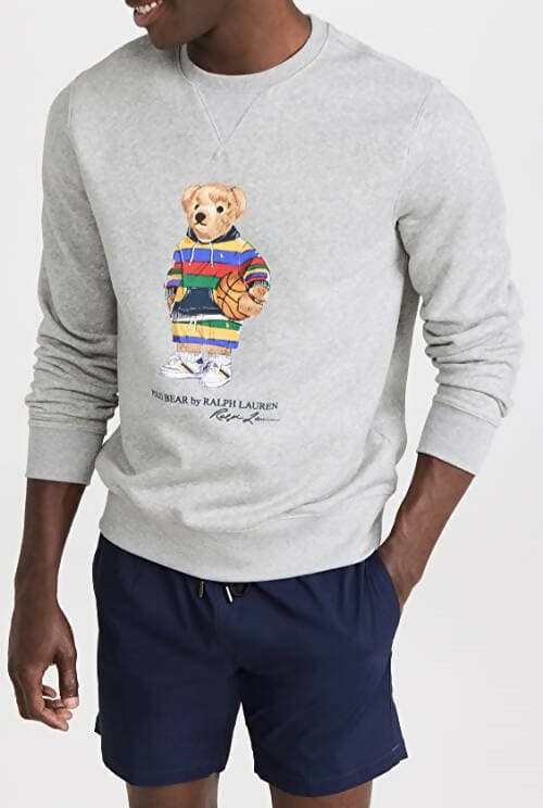 Ralph Lauren Felpa Uomo Polo Bear Fleece Sweatshirt Girocollo Grigia Senza Cappuccio Felpa Polo Orsetto Multicolore in Felpe senza cappuccio Euforia - Bronte, commercioVirtuoso.it