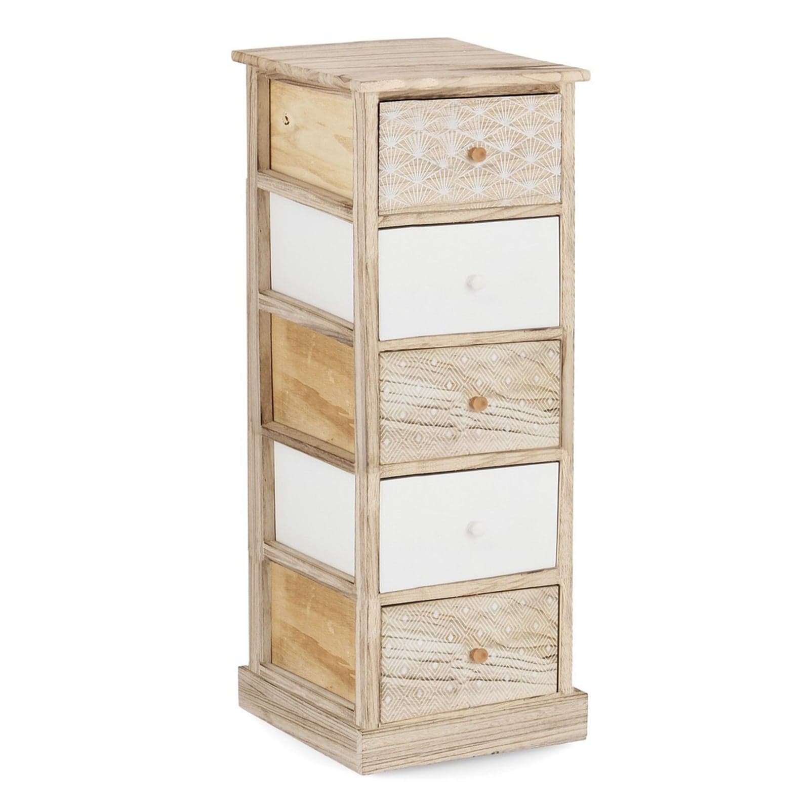 Cassettiera "Finnley" per interno, con 5 Cassetti, 29 x 35 x 101 cm - 10
