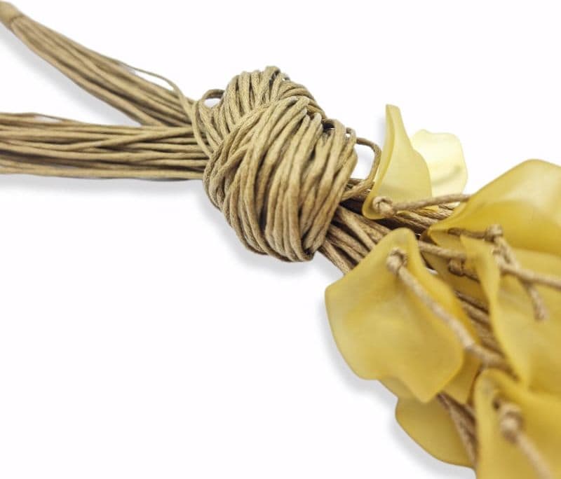 Girocollo con nodo e fiore in Collane Leclaf - Napoli, commercioVirtuoso.it