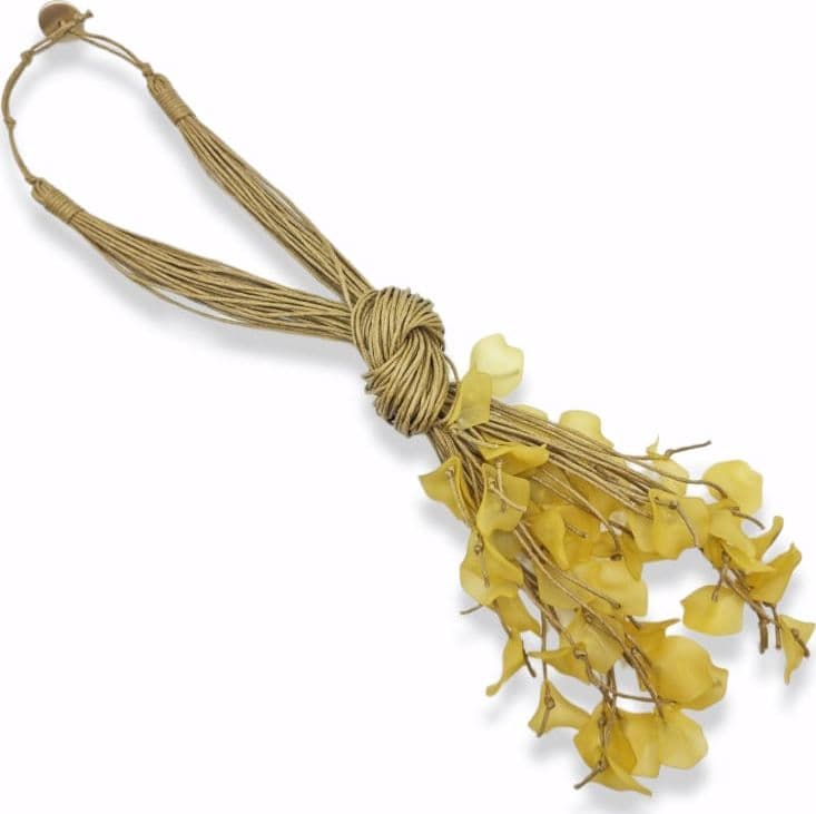Girocollo con nodo e fiore in Collane Leclaf - Napoli, commercioVirtuoso.it