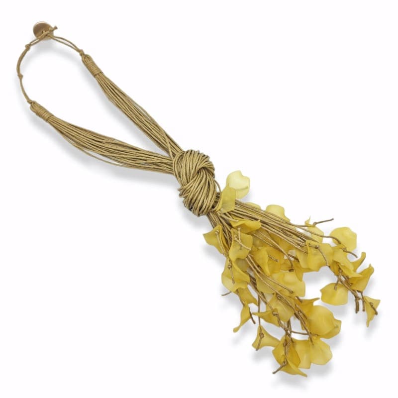 Girocollo con nodo e fiore in Collane Leclaf - Napoli, commercioVirtuoso.it