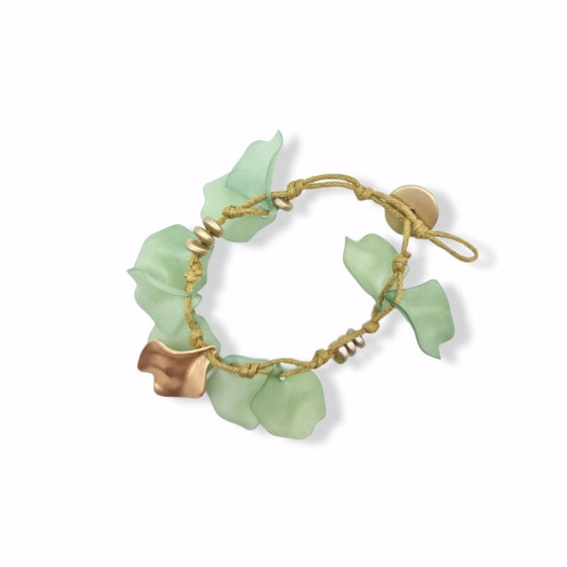Bracciale petali dettaglio oro in Bracciali Leclaf - Napoli, commercioVirtuoso.it