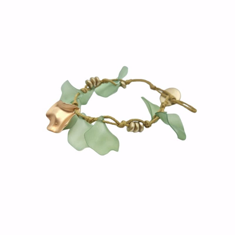 Bracciale petali dettaglio oro in Bracciali Leclaf - Napoli, commercioVirtuoso.it