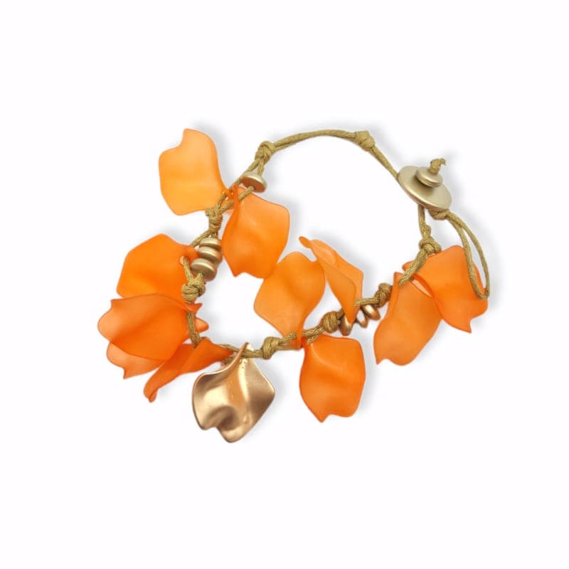 Bracciale petali dettaglio oro in Bracciali Leclaf - Napoli, commercioVirtuoso.it