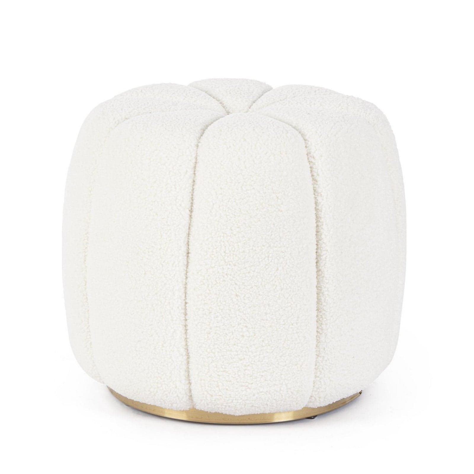 Poltrona Pouf "Cointa" per interno, con struttura in legno di pino e compensato da 40x40x45 cm - 17