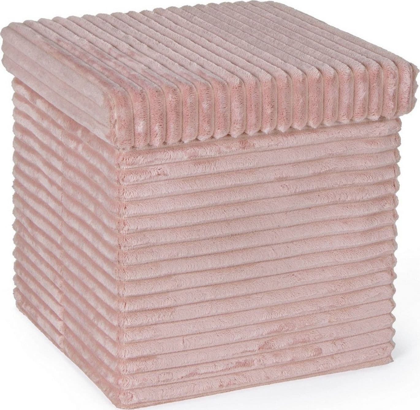 Poltrona Pouf "Sedona" per interno, con struttura in mdf da 38x38x38cm – Blush – Bizzotto Homemotion