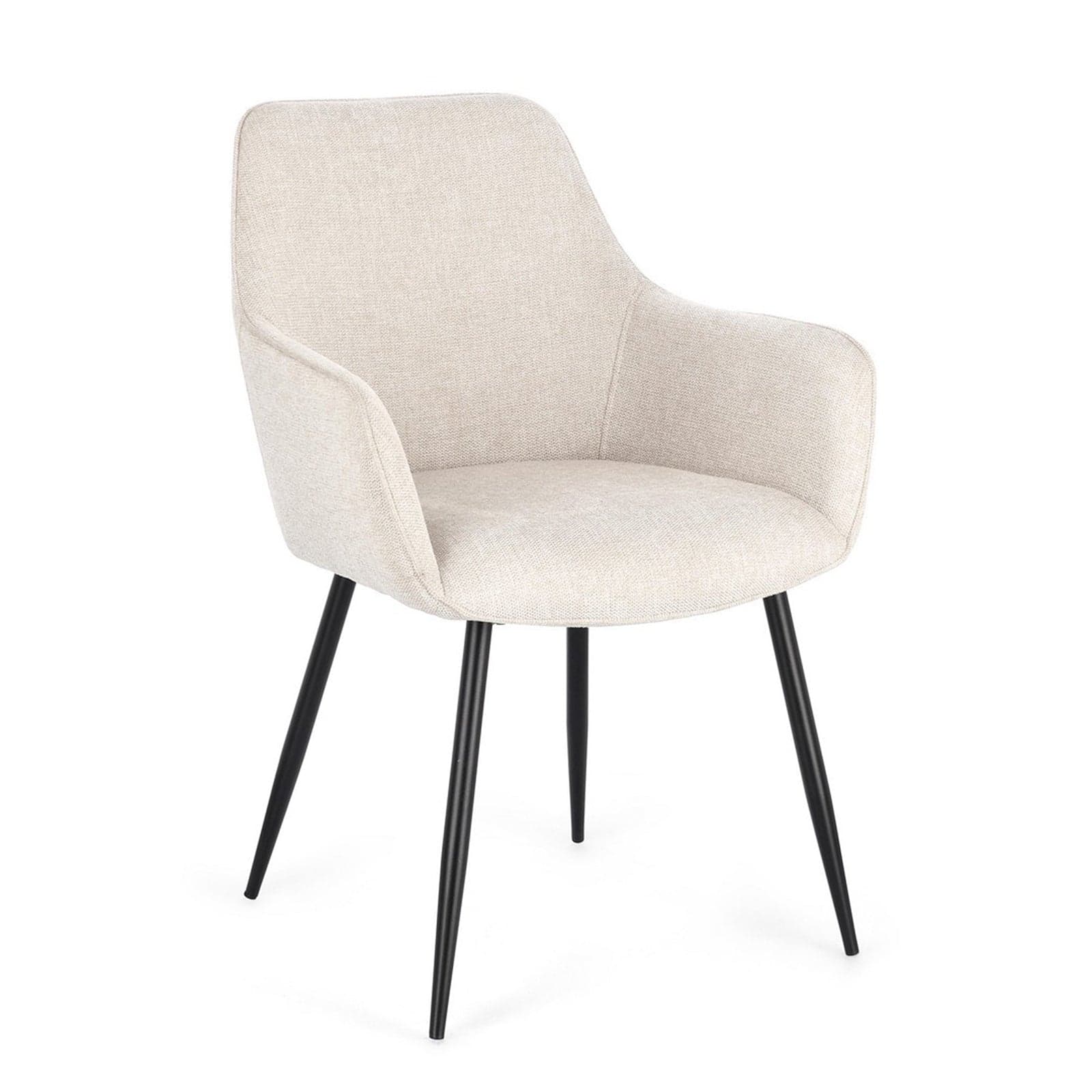 Sedia "Cora" con struttura in acciaio, per arredo interno con braccioli, 58 x 63 x h 85,5 cm - 15