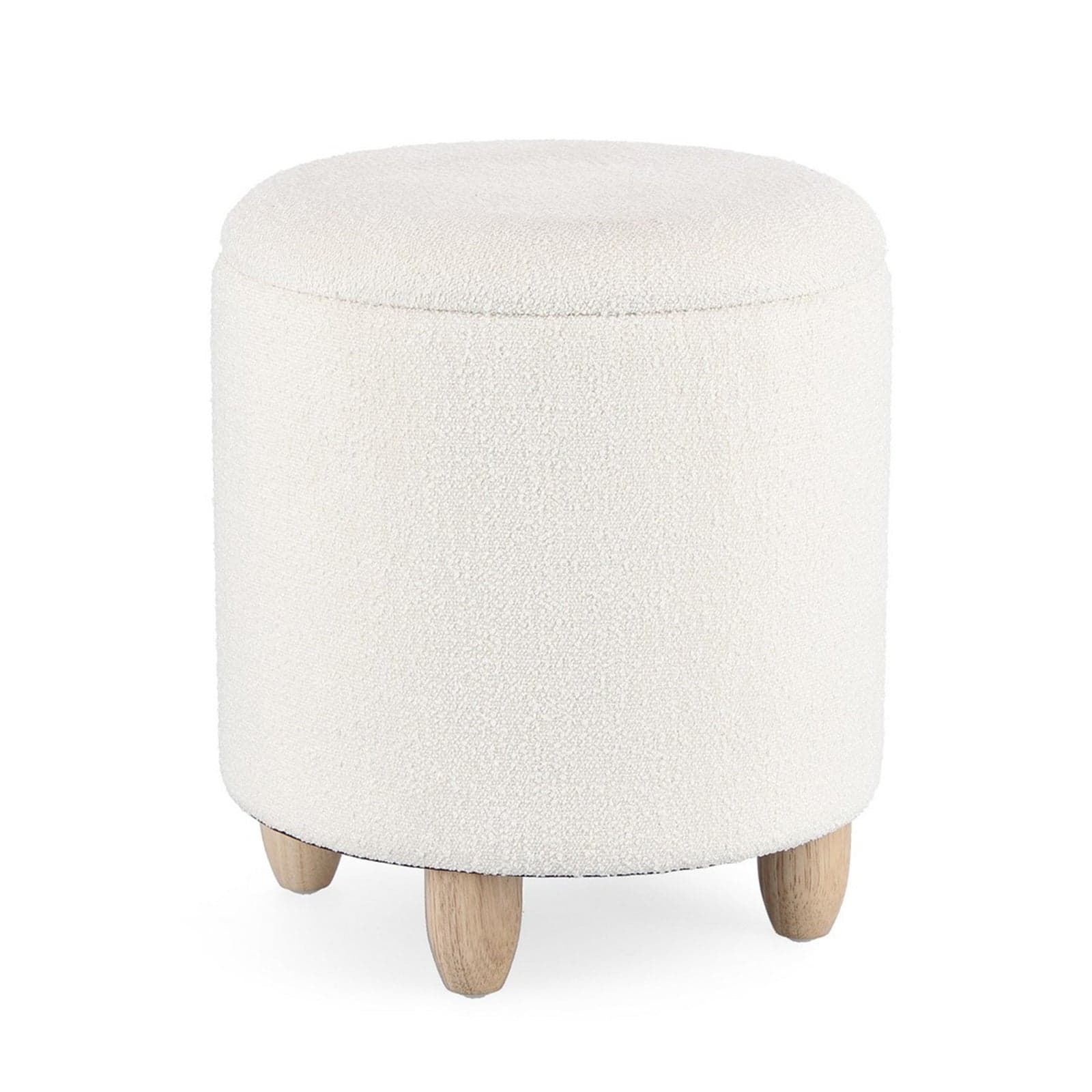 Poltrona Pouf "Zena" per interno, con struttura in mdf e compensato da Ø36 x 39.5h cm - 18