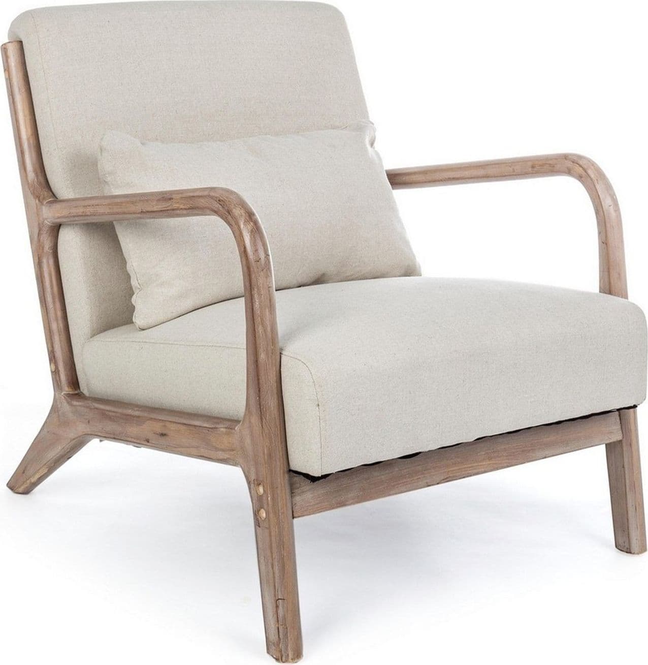 Poltrona "Ancilla" per interno, Struttura In Rubber Wood 66 x 85 x 74h cm - 21