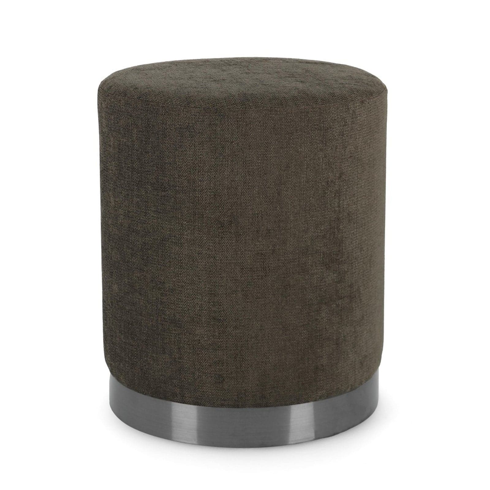 Poltrona Pouf "Ernestine" per interno, con struttura in legno di pino e mdf da Ø35 x 42h cm - 8