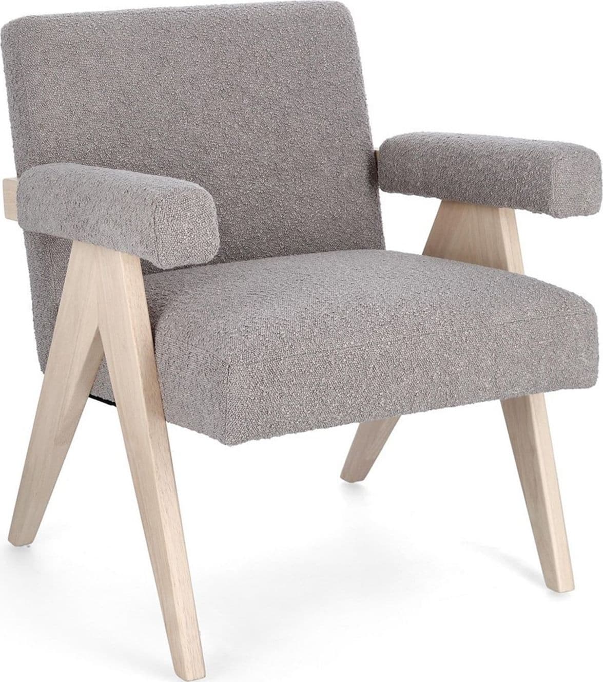 Poltrona "Faiza" per interno, Struttura In Legno, Gambe In Rubberwood 57.5 x 80 x 83h cm - 11