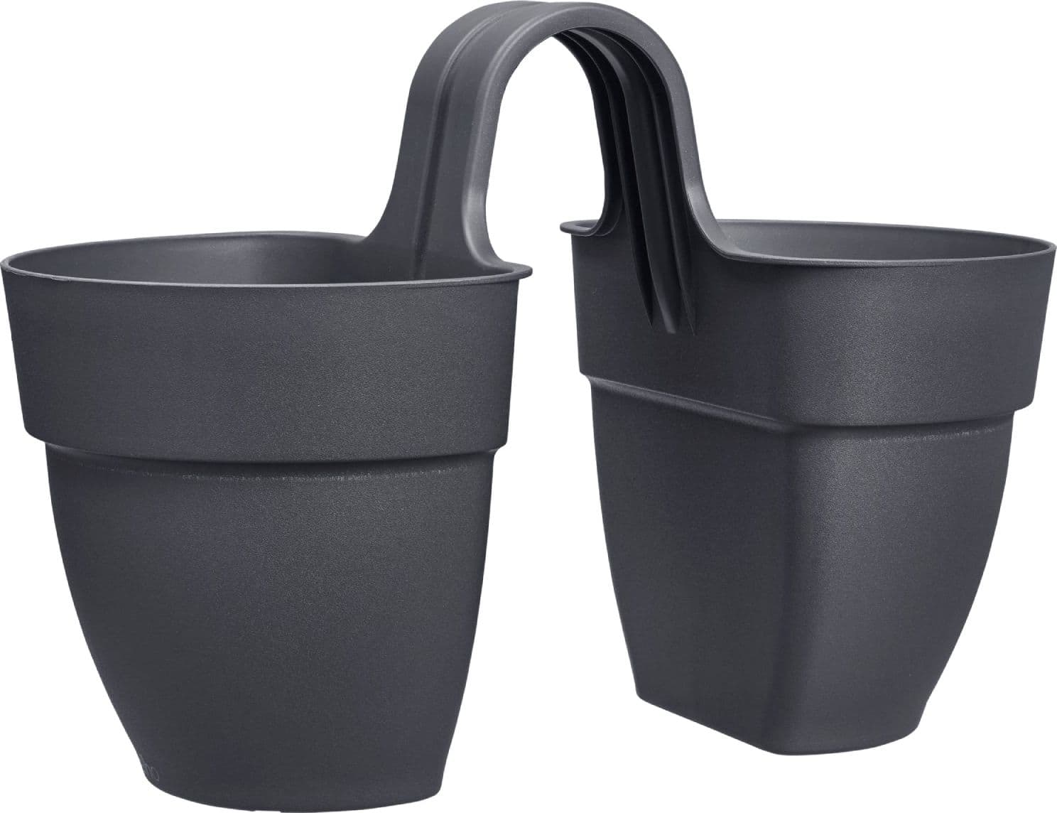 Vaso "Vibia Campana Flower Twin" in plastica riciclata, per esterno, da 21 cm - 22