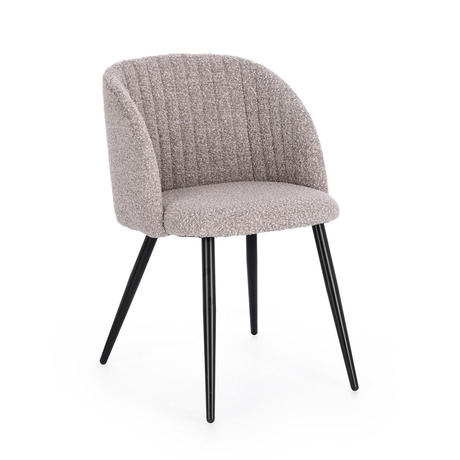 Sedia "Queen" con struttura in compensato, per arredo interno 53 x 57 x h 81,5 cm – Visone, Confezione da 1 pezzo – Bizzotto
