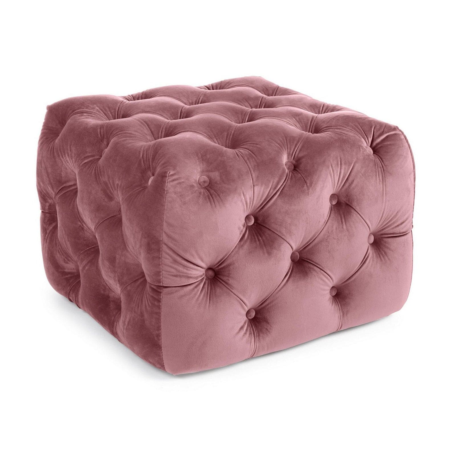 Poltrona Pouf "Evan" per interno, con struttura in legno di eucalipto e compensato da 62x62x46 cm - 8