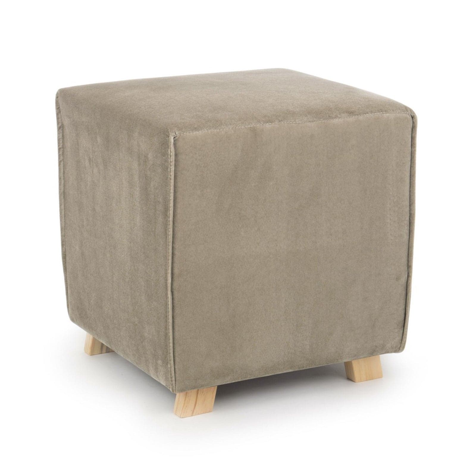 Poltrona Pouf "Adeline" per interno, con struttura in legno di pino e mdf da 40x40x44cm - 15