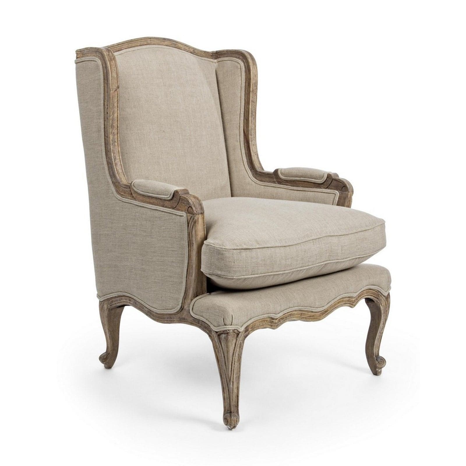 Poltrona "Catherine" per interno, Struttura In Legno Di Mango Massiccio Invecchiato 70 x 72 x 102h cm - 13