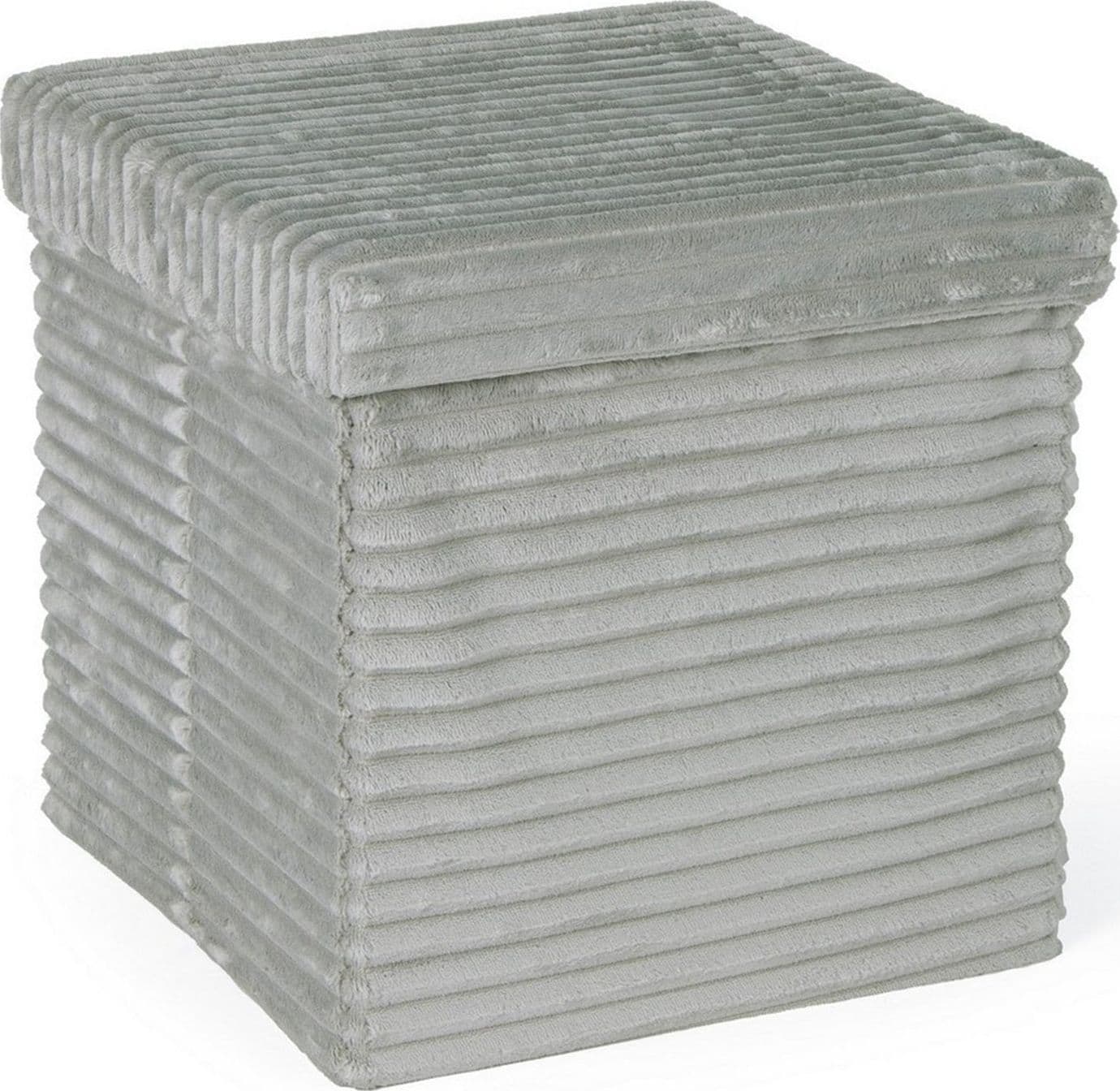 Poltrona Pouf "Sedona" per interno, con struttura in mdf da 38x38x38cm – Grigio – Bizzotto Homemotion
