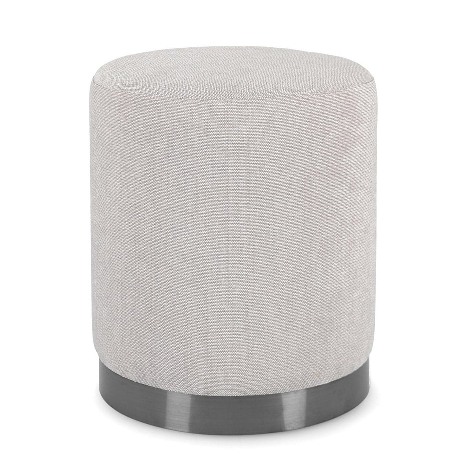 Poltrona Pouf "Ernestine" per interno, con struttura in legno di pino e mdf da Ø35 x 42h cm - 11