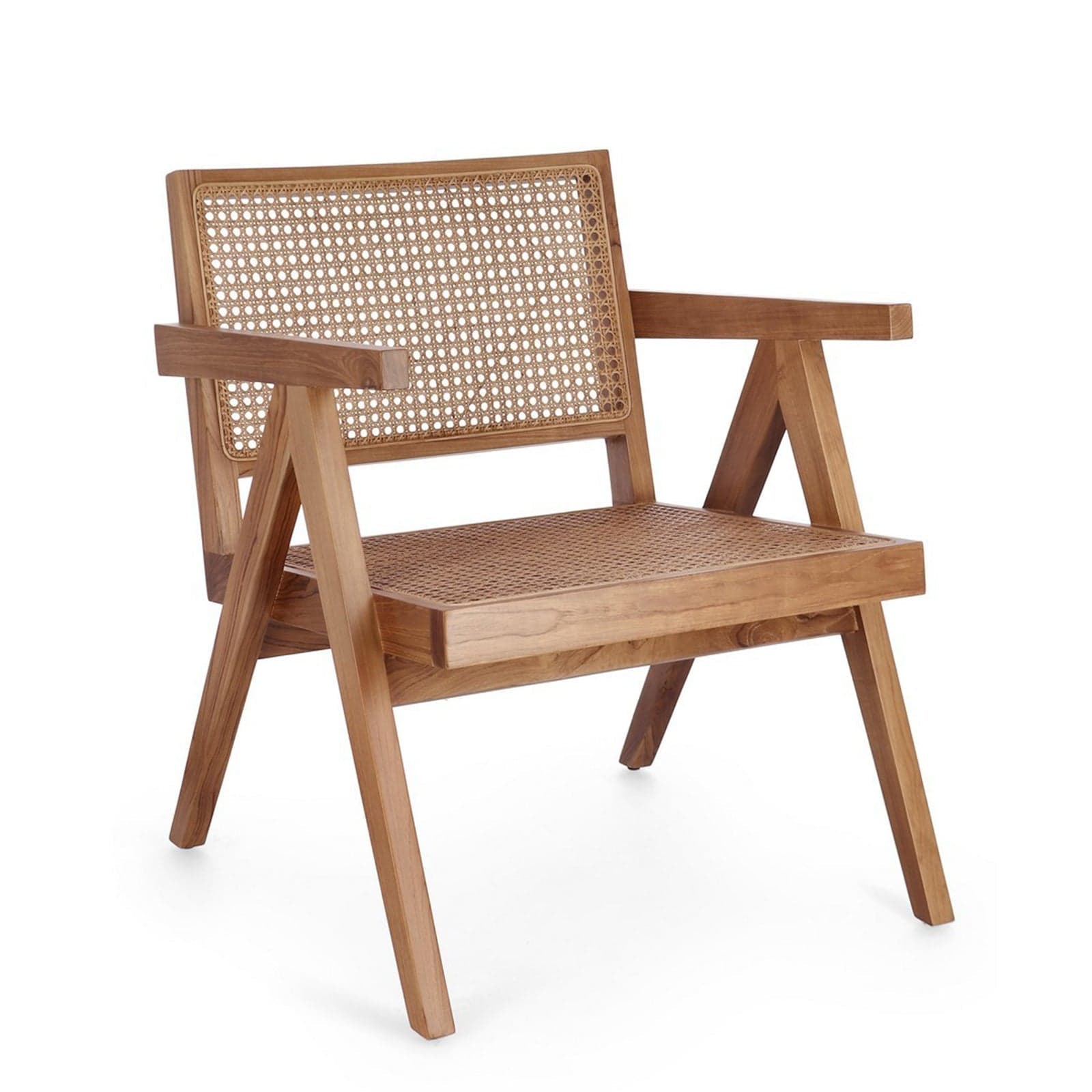Poltrona "Galia" per interno, Legno Teak, Finitura Naturale Con Vernice A Base Di Nitrocellulosa 61 x 68.5 x 74h cm - 11
