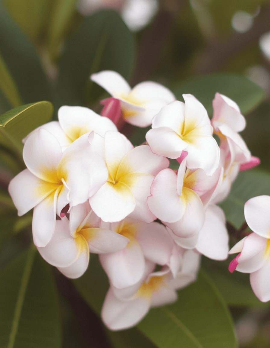 Plumeria "Mini White" gialla-bianca (Frangipani, Pomelia) in Fiori Maxbest Plants - Messina, commercioVirtuoso.it
