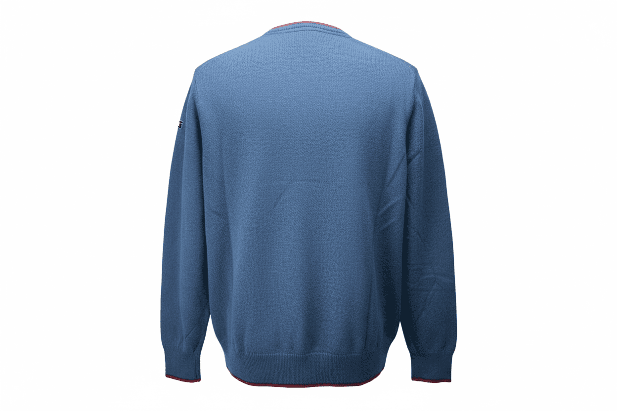 Maglia uomo Johnny Lambs - Scollo a V Lana lambswool Colore Blu in Maglioni Couture - Sestu, commercioVirtuoso.it