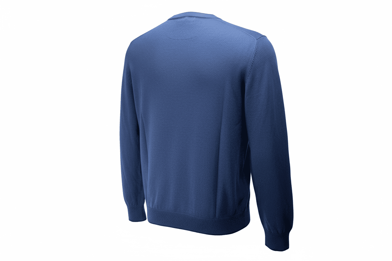 Maglia uomo Aeronautica Militare - Scollo a V toppe in tinta Fregio frontale Blu scuro in Maglioni Couture - Sestu, commercioVirtuoso.it