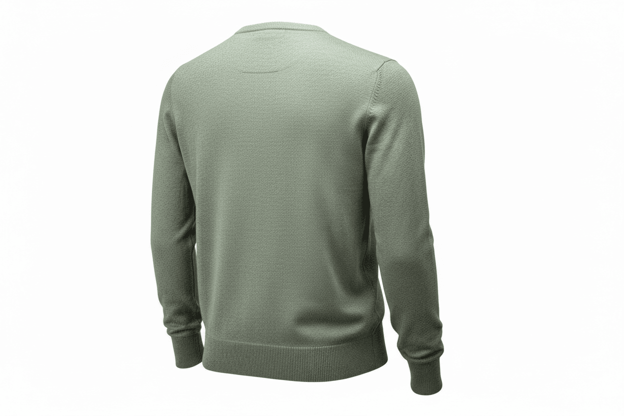 Maglia uomo Gran Sasso - Scollo a V Toppe in contrasto 100% Cotone Colore Grigio Made in Italy in Maglioni Couture - Sestu, commercioVirtuoso.it
