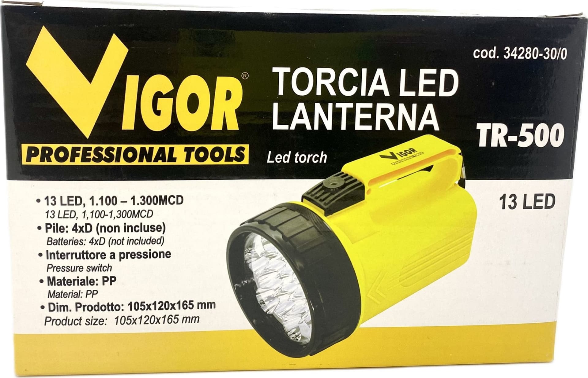 Torcia Led Tr-500 Lanterna Vigor in Torce elettriche portatili (standard) Taliachicce.it - Milazzo, commercioVirtuoso.it