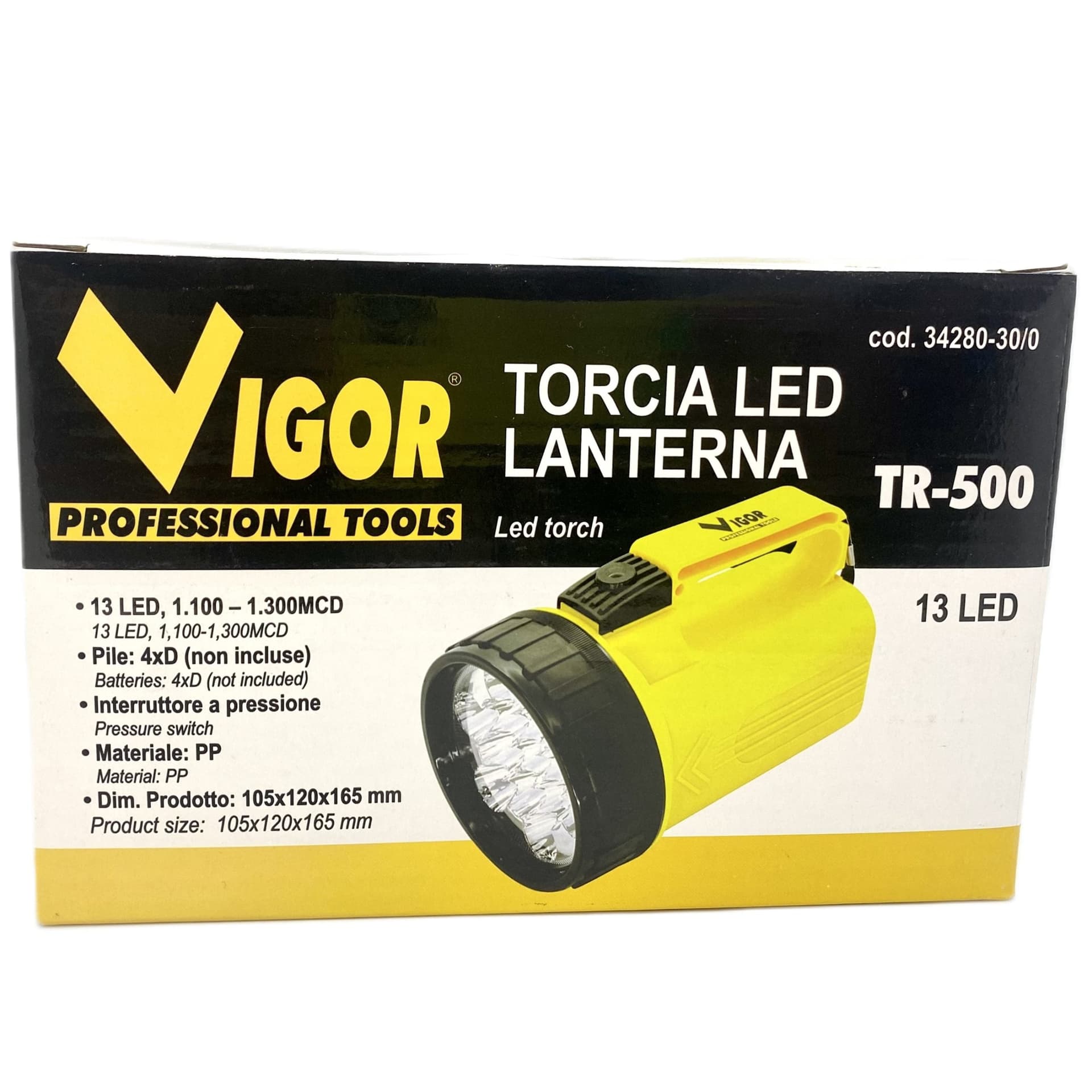 Torcia Led Tr-500 Lanterna Vigor in Torce elettriche portatili (standard) Taliachicce.it - Milazzo, commercioVirtuoso.it