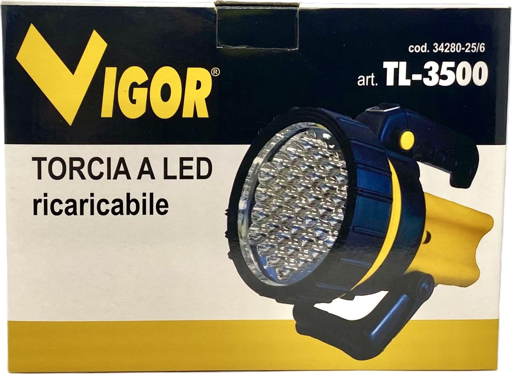Torcia A Led Tl-3500 Ricaricabile Vigor in Torce elettriche portatili (standard) Taliachicce.it - Milazzo, commercioVirtuoso.it