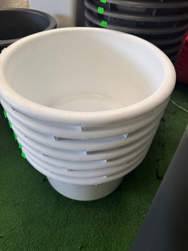 Interno Cache-Pot Clou Rotondo 100cm Bianco in Vasi tradizionali Save The Money - Rimini, commercioVirtuoso.it