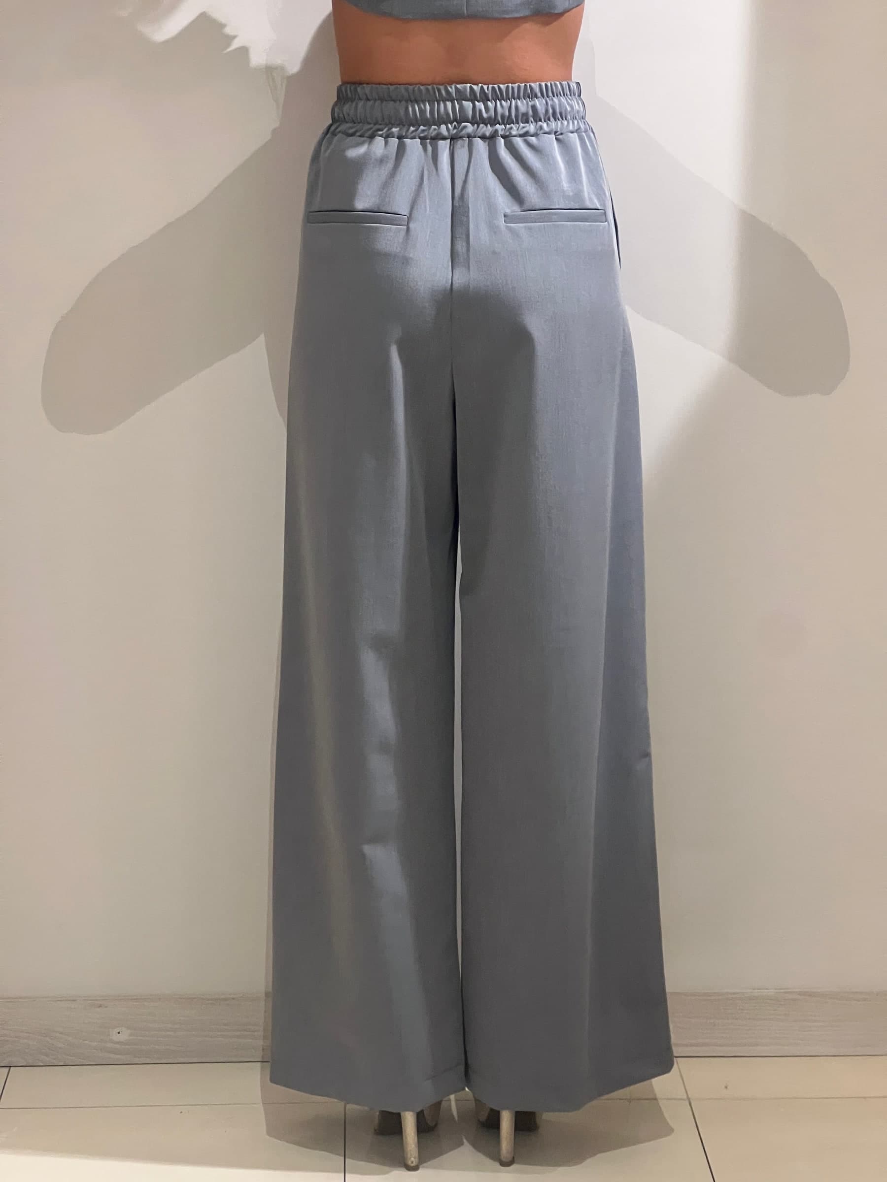 Pantalone ampio con coulisse grigio in Pantaloni Kanal 32 - Santa Maria di Licodia, commercioVirtuoso.it