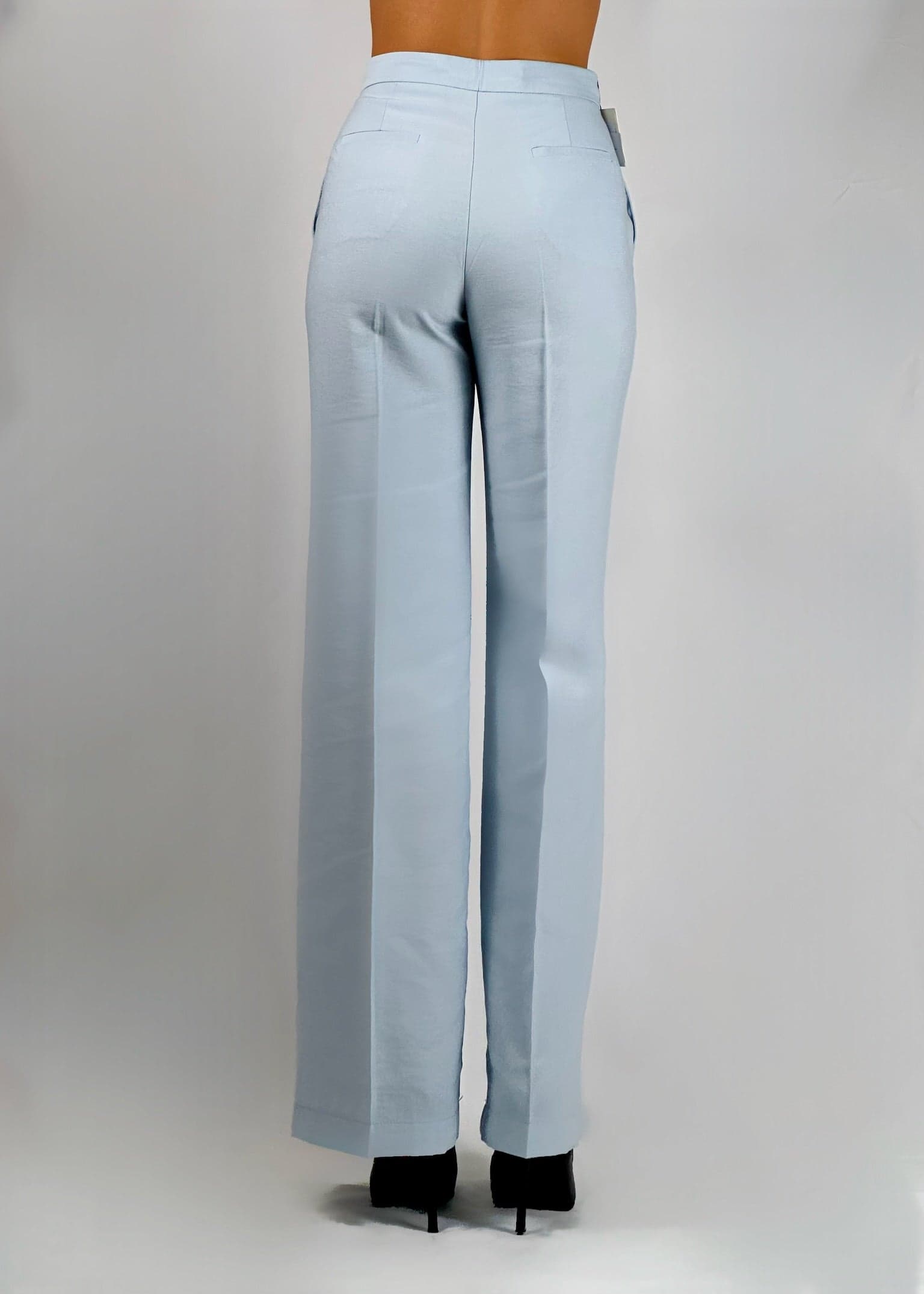Pantalone Vicolo  lino azzurro in Pantaloni Kanal 32 - Santa Maria di Licodia, commercioVirtuoso.it