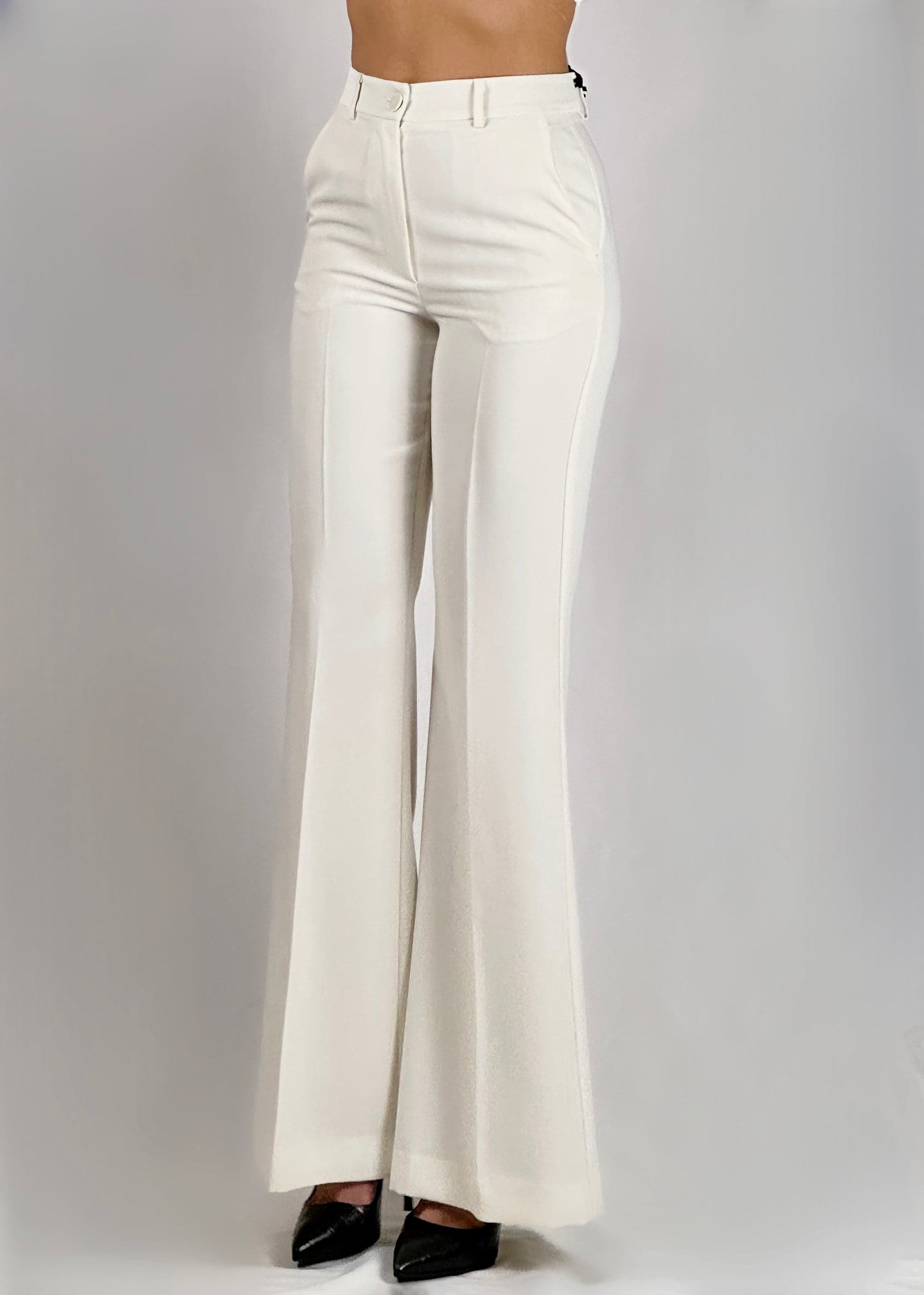 Pantalone Vicolo punto milano a zampa in Pantaloni Kanal 32 - Santa Maria di Licodia, commercioVirtuoso.it