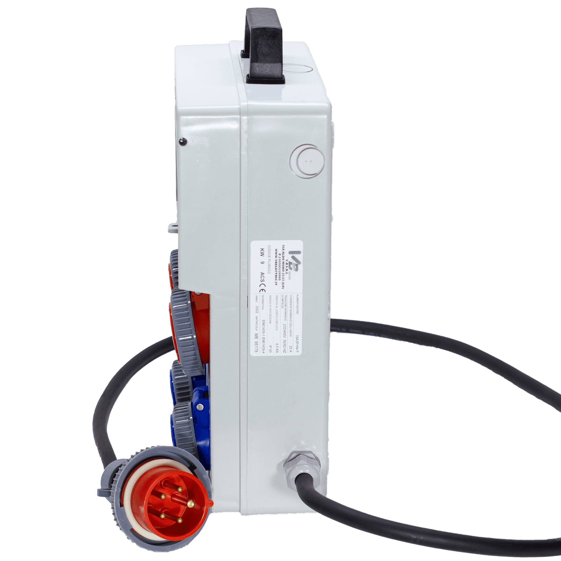 QUADRO ELETTRICO DA CANTIERE ASC 380V CON 2 PRESE 220V e 2 PRESE TRIFASE - ElettroWatt.eu