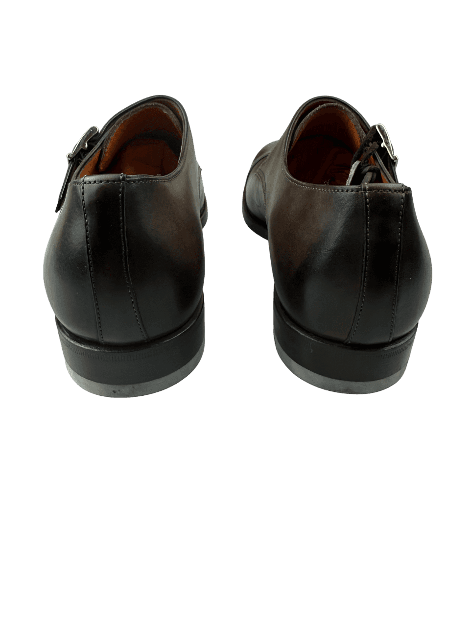 Scarpa Uomo Santoni - Doppia fibbia Cap Toe Pelle Testa di moro sfumate in Monk Strap Couture - Sestu, commercioVirtuoso.it