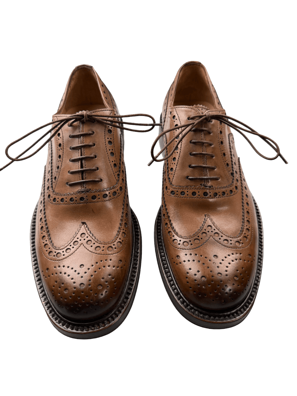 Scarpa Uomo Santoni - Francesina Stringata Brogue Rondine pelle Nocciola in Scarpe stringate basse Couture - Sestu, commercioVirtuoso.it
