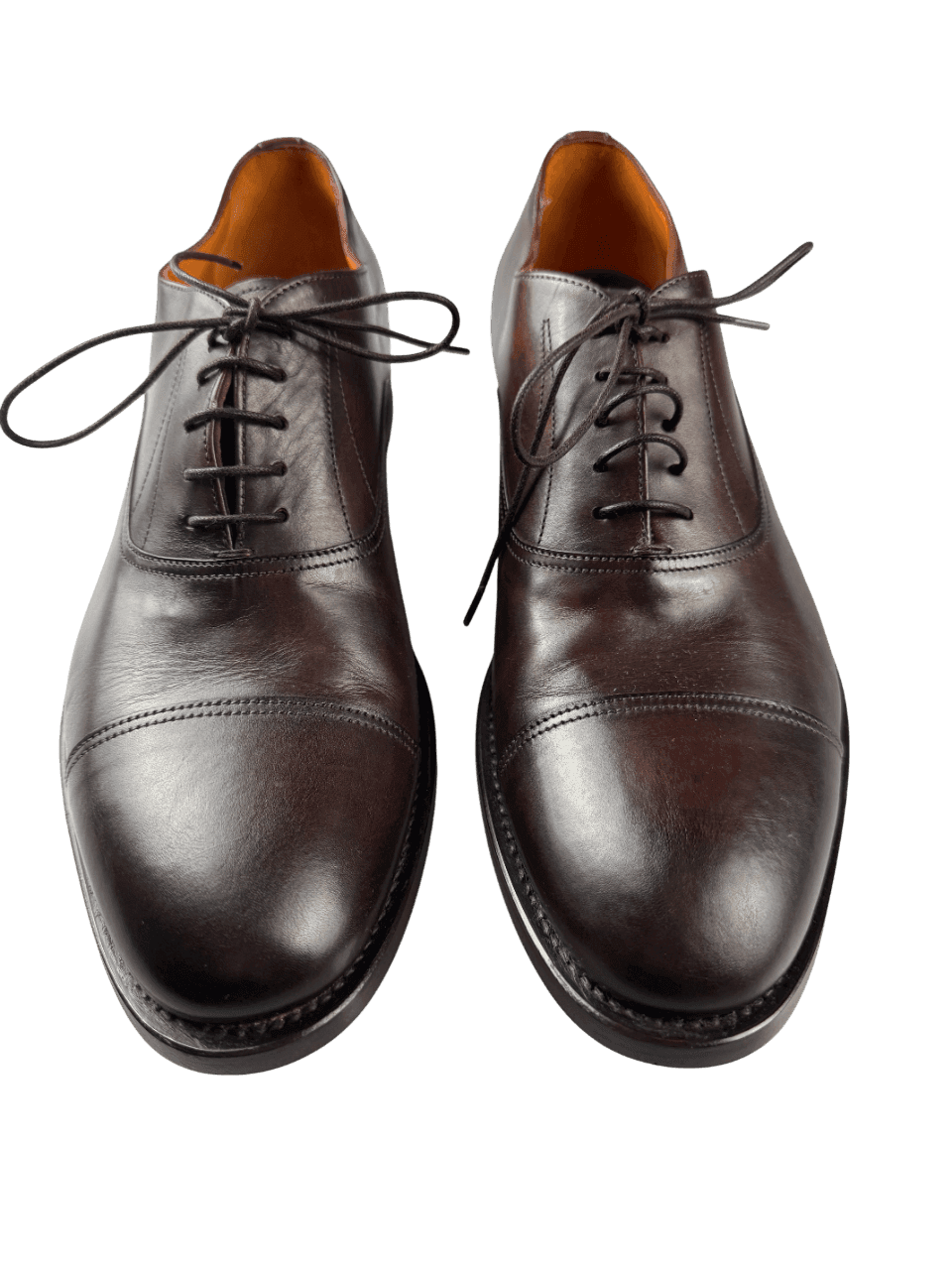 Scarpa Uomo Santoni - Oxford Stringata Cap Toe pelle testa di moro in Scarpe stringate basse Couture - Sestu, commercioVirtuoso.it