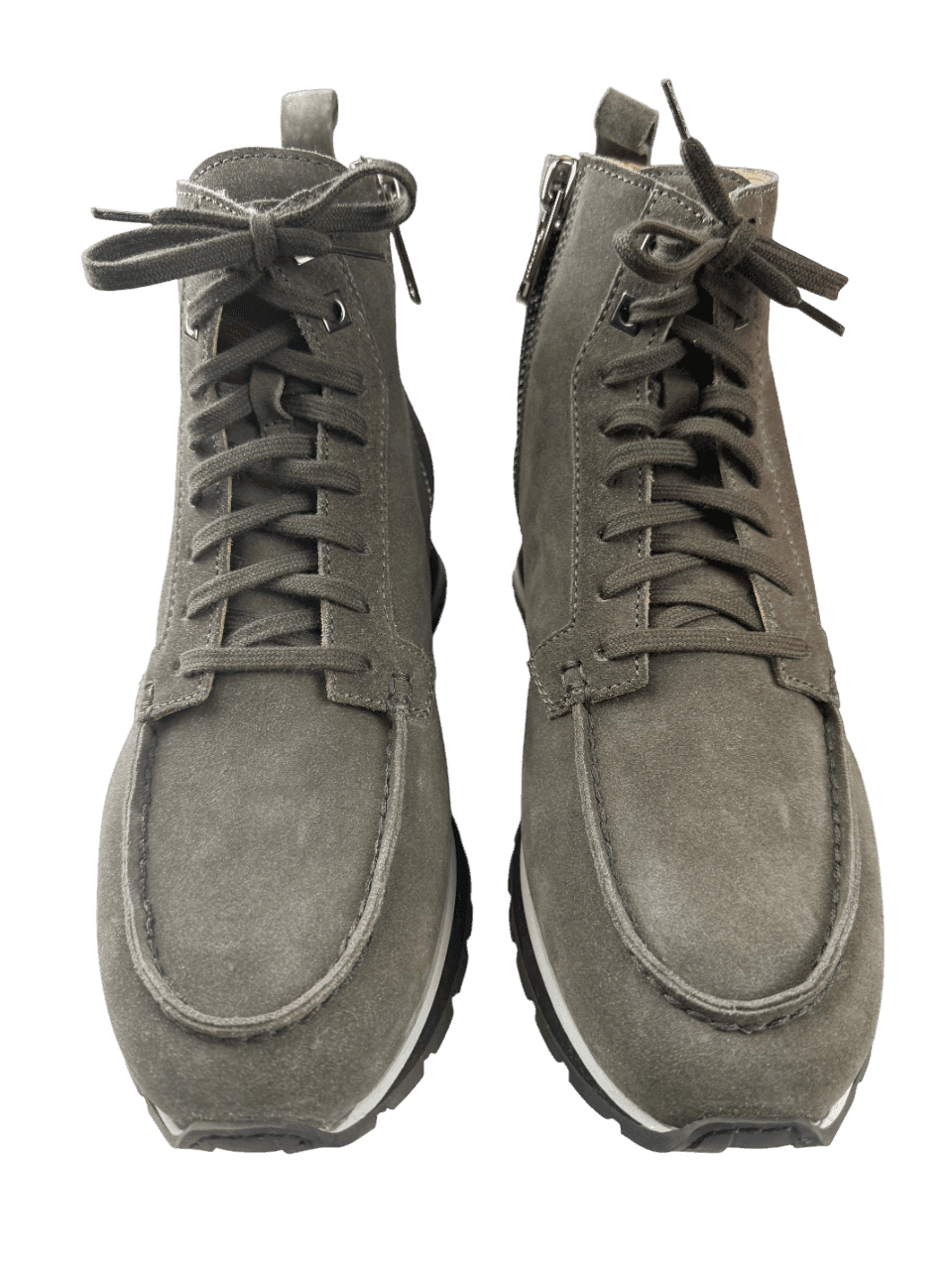 Scarpa Uomo Santoni - Scarponcino scamosciato colore Grigio Made in Italy in Stivali Couture - Sestu, commercioVirtuoso.it