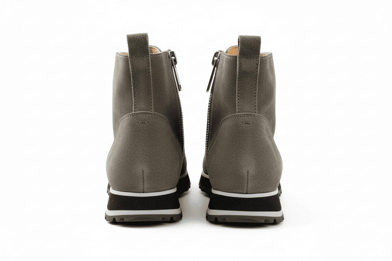 Scarpa Uomo Santoni - Scarponcino scamosciato colore Grigio Made in Italy in Stivali Couture - Sestu, commercioVirtuoso.it