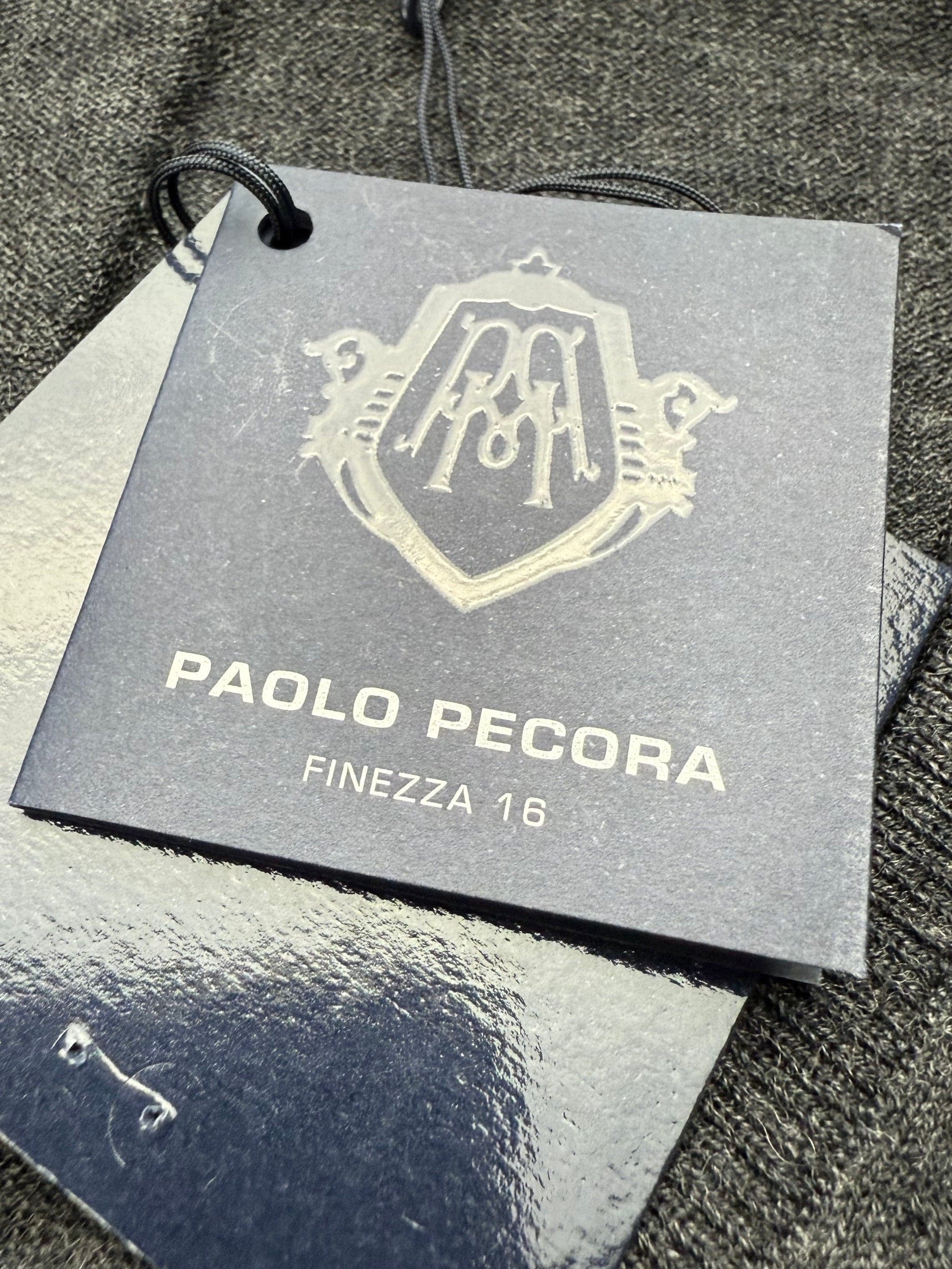 Maglia gilet uomo Paolo Pecora - Lana Scollo a V Made in Italy in Maglioni Couture - Sestu, commercioVirtuoso.it