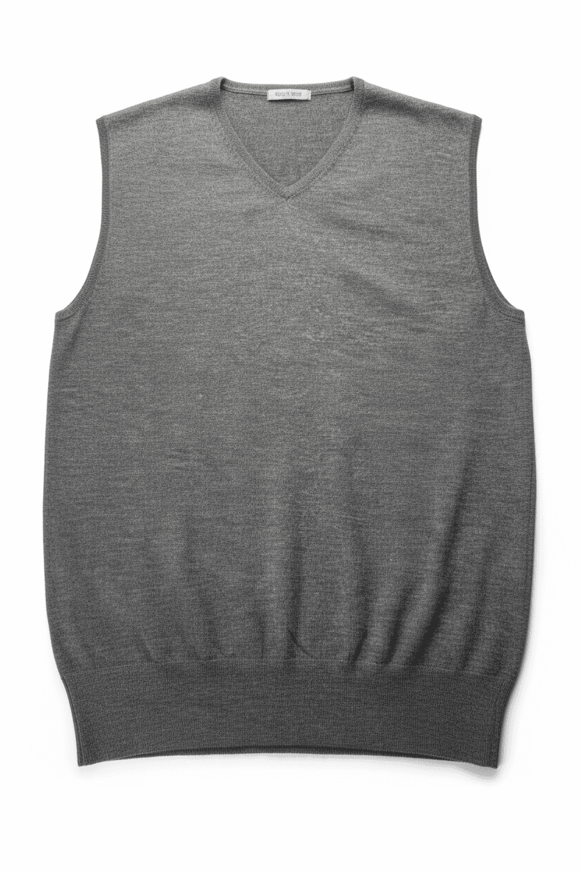 Maglia gilet uomo Paolo Pecora - Lana Scollo a V Made in Italy in Maglioni Couture - Sestu, commercioVirtuoso.it