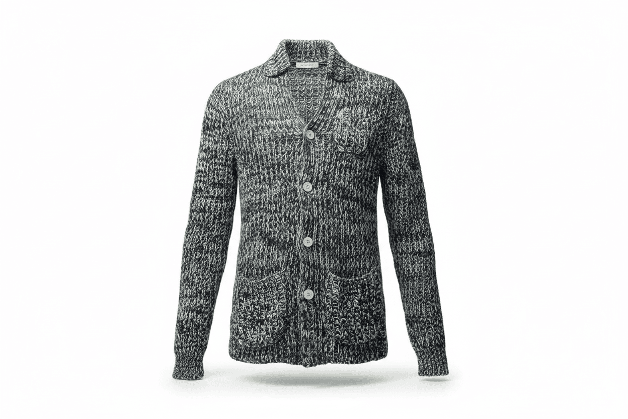 Giacca Cardigan uomo in maglia con bottoni - Paolo Pecora in Cardigan Couture - Sestu, commercioVirtuoso.it