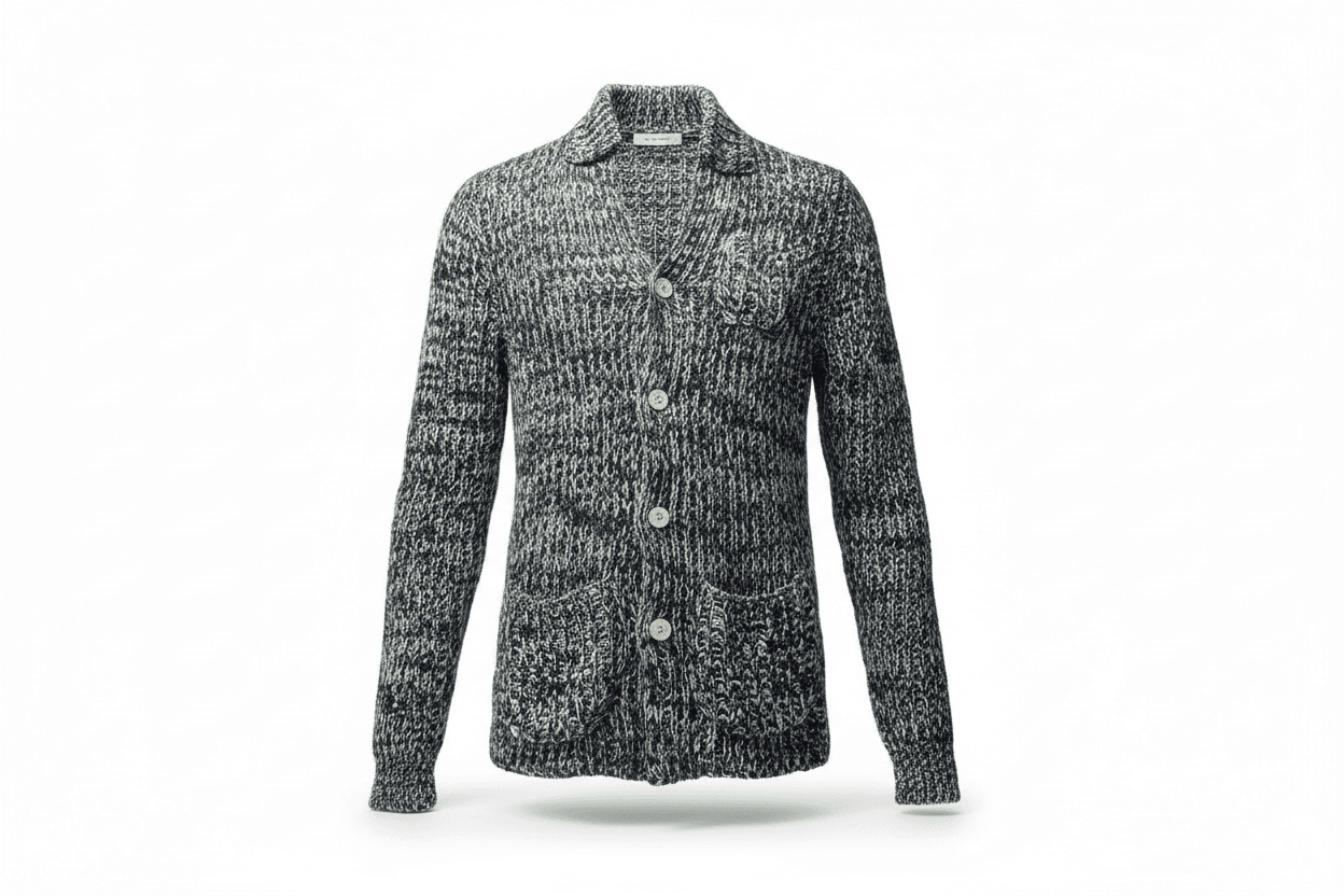 Giacca Cardigan uomo in maglia con bottoni - Paolo Pecora in Cardigan Couture - Sestu, commercioVirtuoso.it