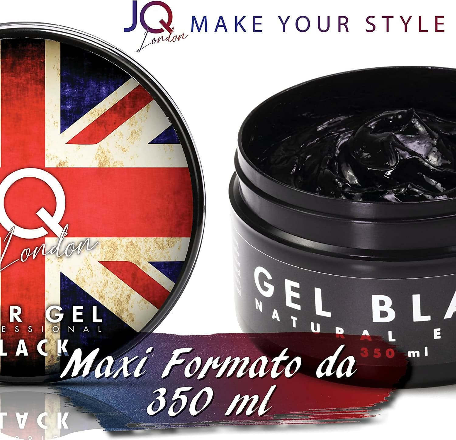 Gel Capelli Nero Colorante Uomo Professionale – Gel Modellante Coprente Capelli Bianchi, Effetto Naturale e Lucido, Tenuta Media, Styling Antigrigio, Non Ungente, Lavabile con Shampoo in Gel Ricci Perfetti - Partinico, commercioVirtuoso.it
