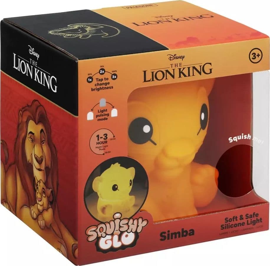 Disney Squishy Glo Silicon Light Il Re Leone Simba 15 Cm
