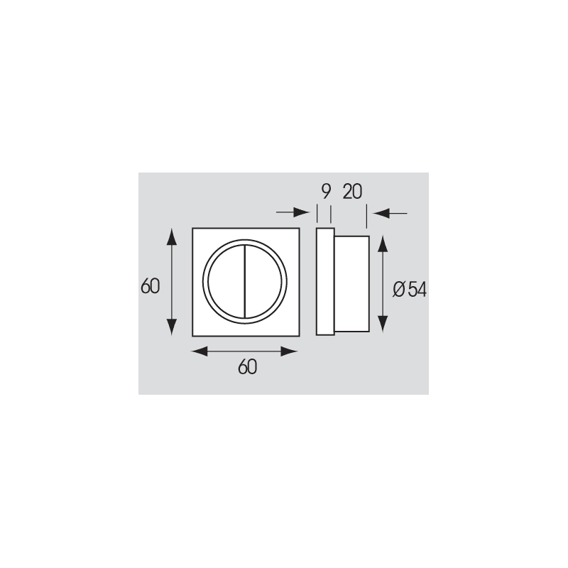 Interruttore Singolo Cromato in Interruttori dimmer Ebricowill - Palermo, commercioVirtuoso.it