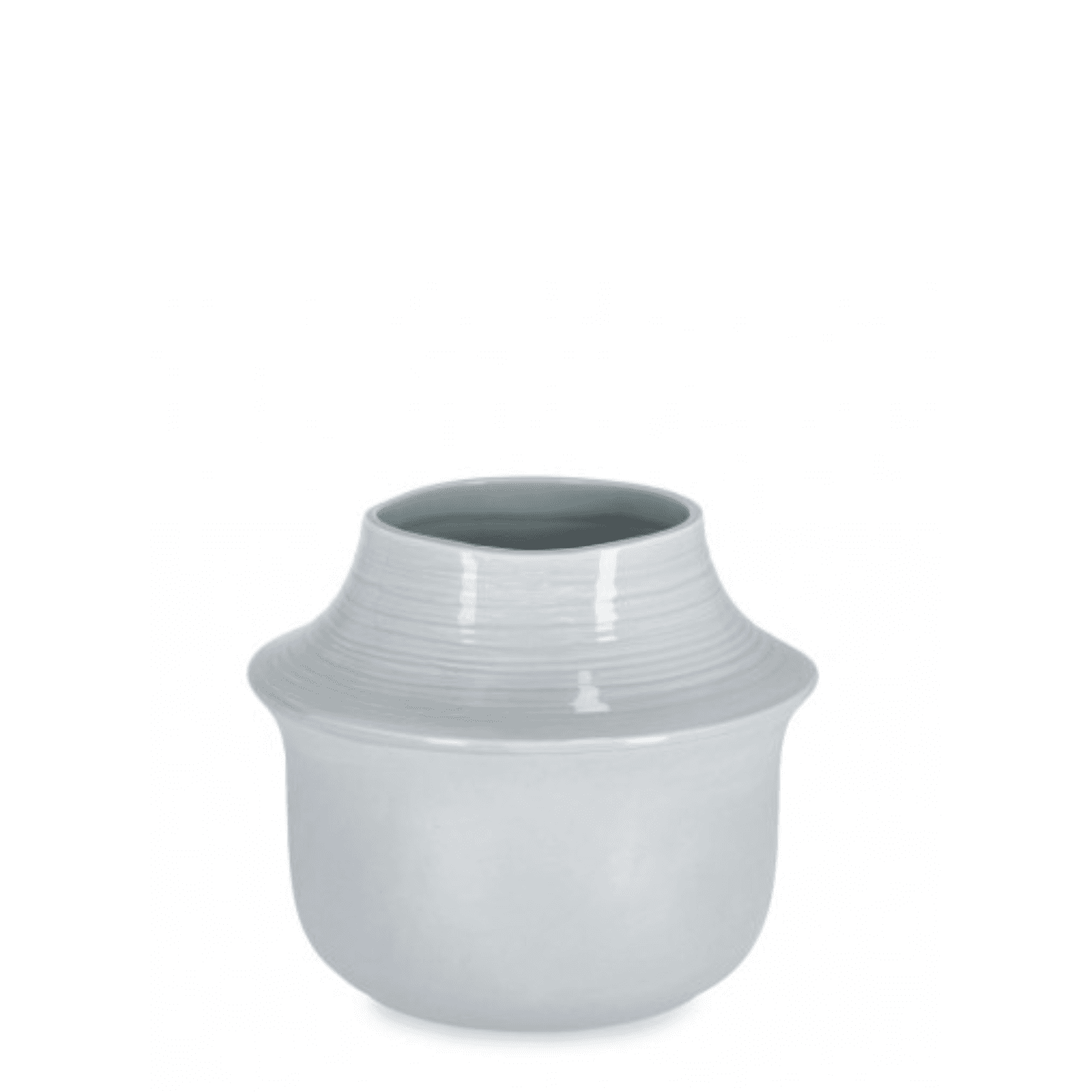 Vaso isao azzurro ceramica impermeabile internamente - 4