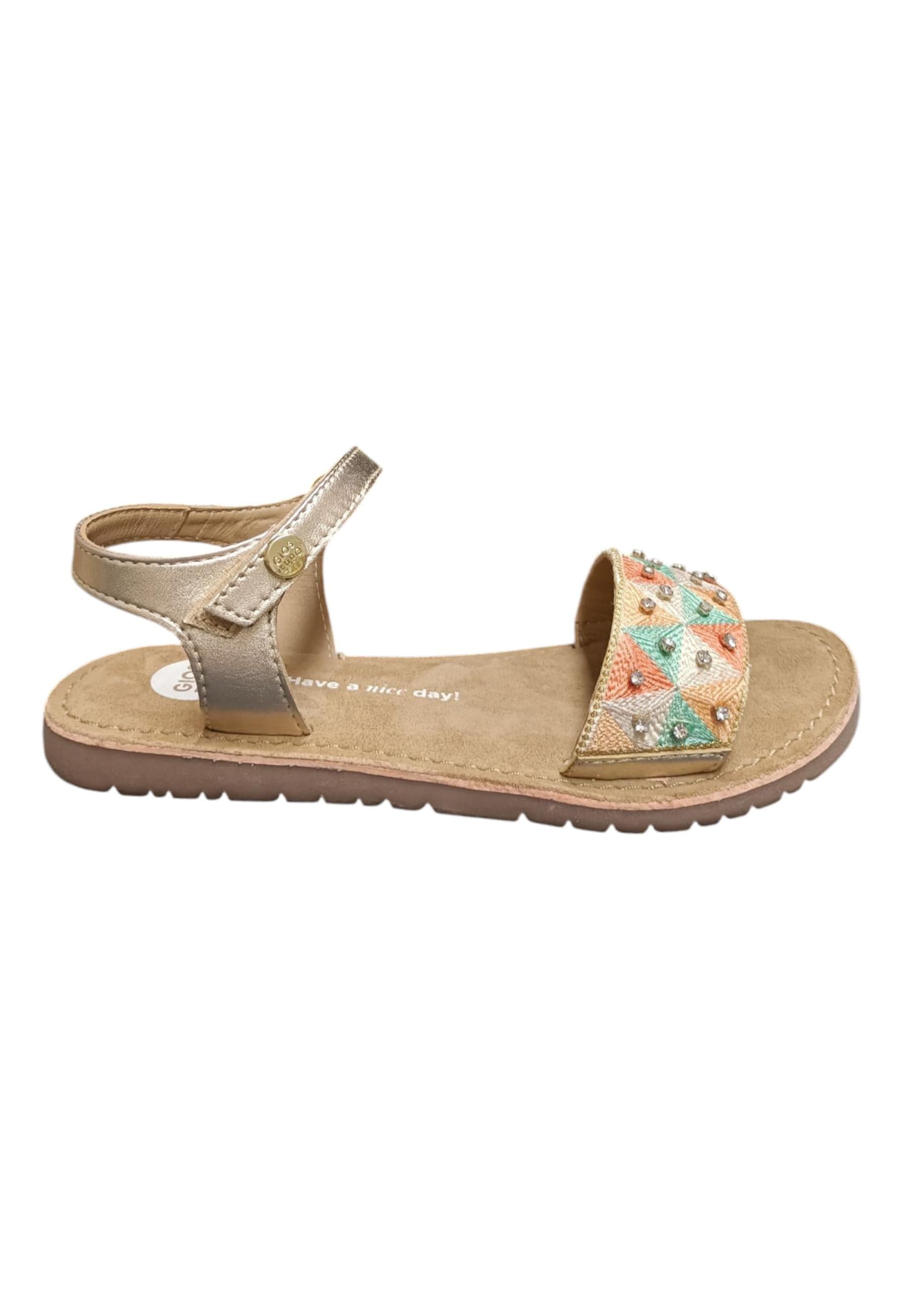 Sandalo bambina Gioseppo Montrose multicolor pelle velcro comfort elegance - 6
