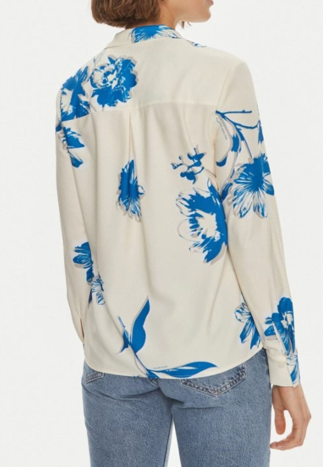 calvin klein CAMICIA POCKET BLOUSE LONG SLEEVE da donna in Bluse e camicie Drestige - Casamassima, commercioVirtuoso.it